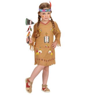 Vestito Carnevale + Accessori Indiana Costume Ascia Travestimento (1/2 Anni)