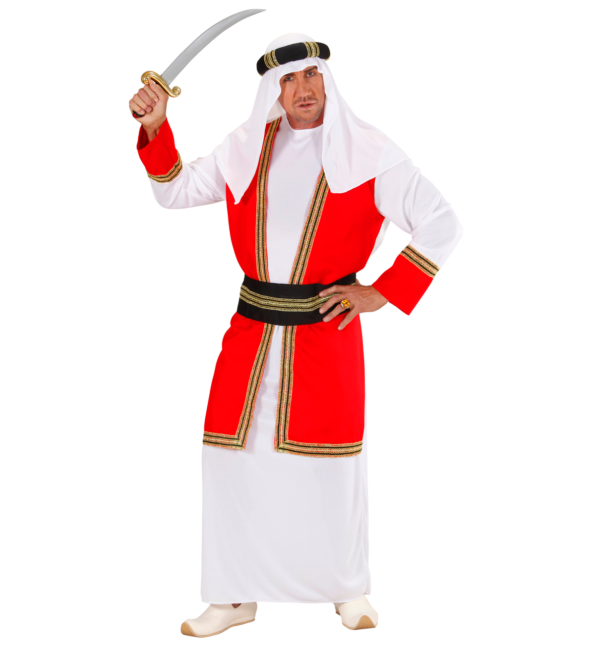 Costume Vestito Abito Travestimento Carnevale Cosplay Uomo Adulto - Principe Arabo - 8918