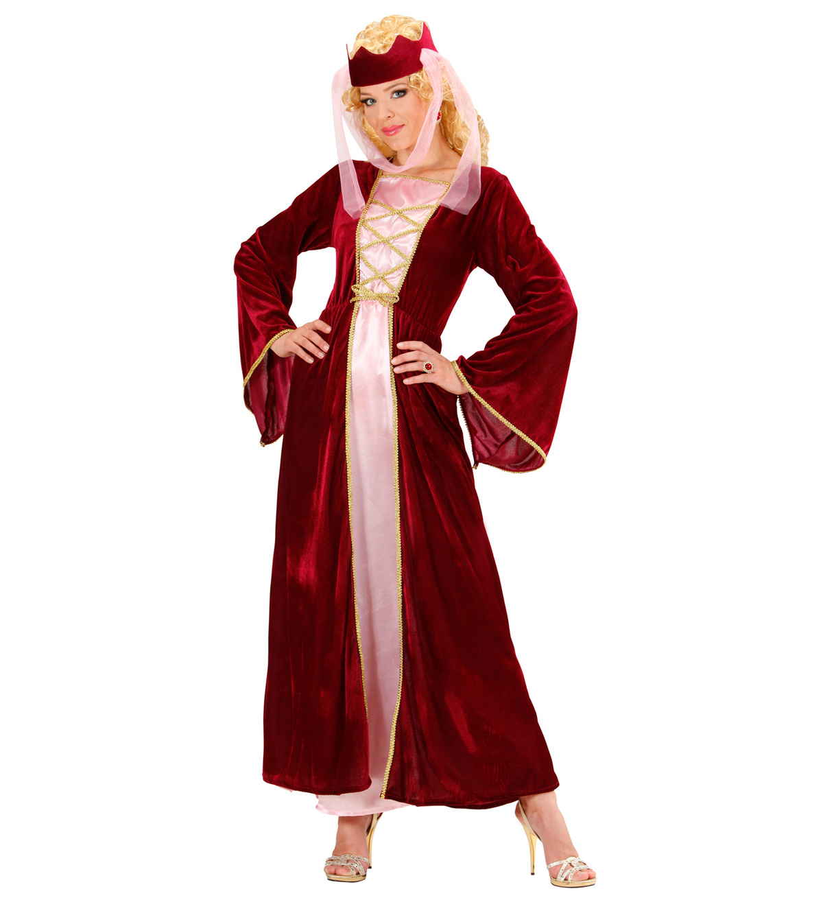 Costume Vestito Abito Travestimento Carnevale Adulto Donna - Regina Medievale - 8953