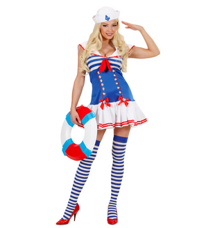 Costume Vestito Abito Travestimento Carnevale Adulto Donna - Marinaretta - 8966
