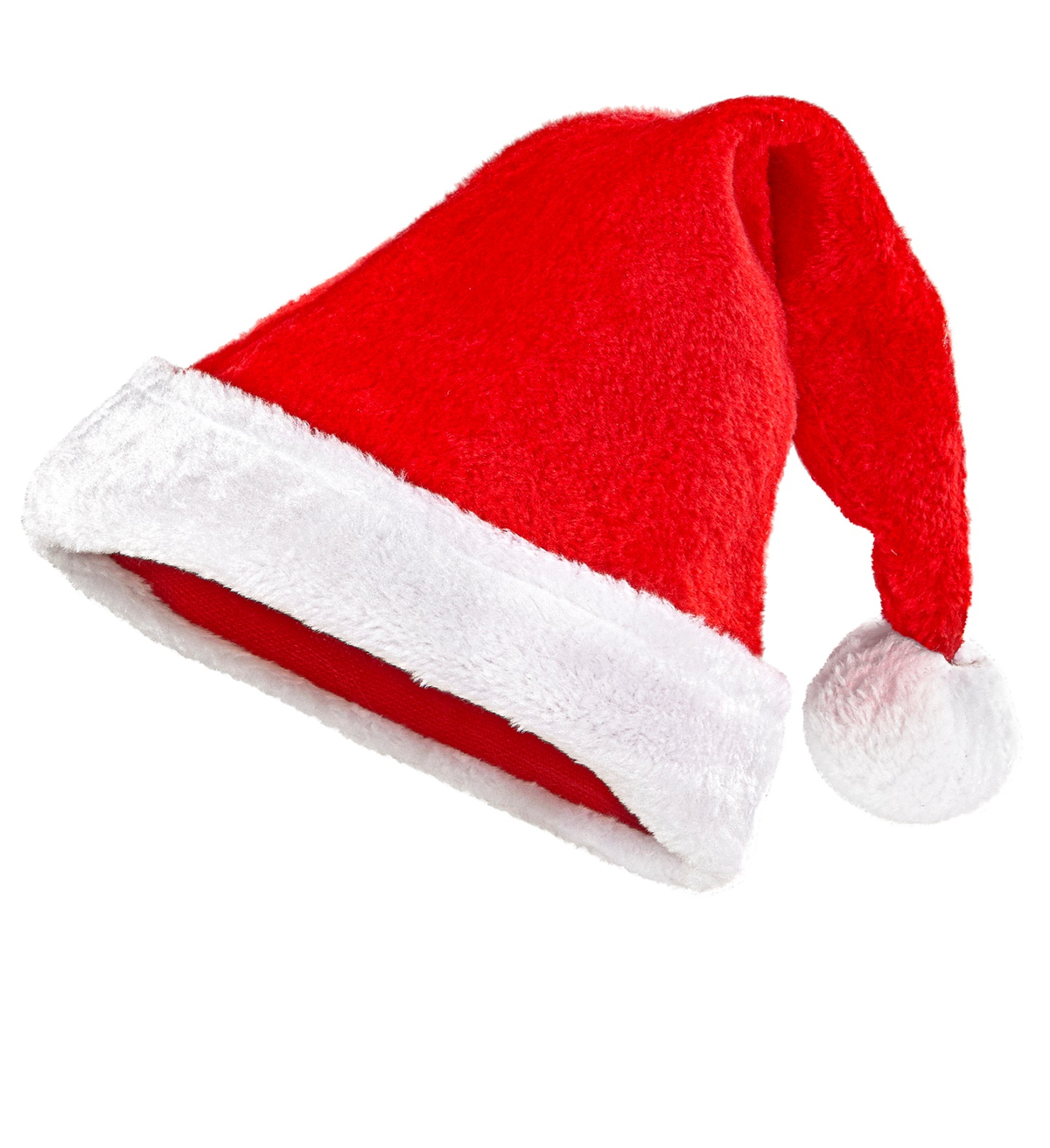 Cappello Babbo Natale in Peluche Accessori Natalizi Adulto Unisex - 15012