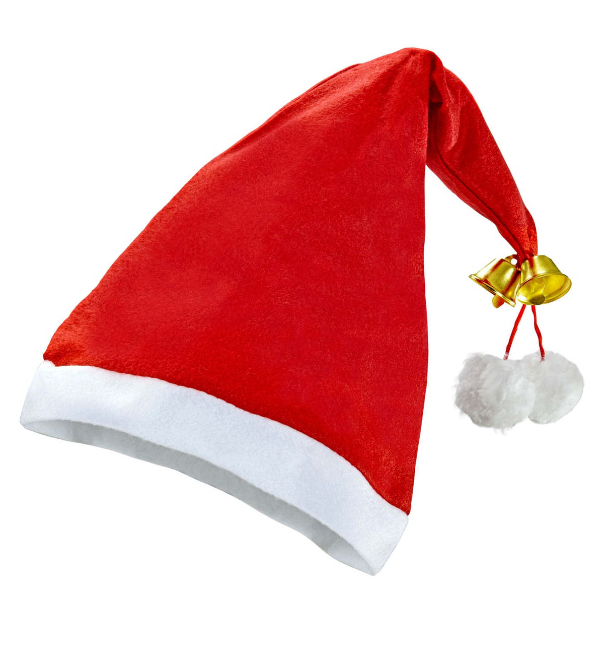 Cappello Babbo Natale con Campanelle Accessori Natalizi Adulto Unisex - 1503p