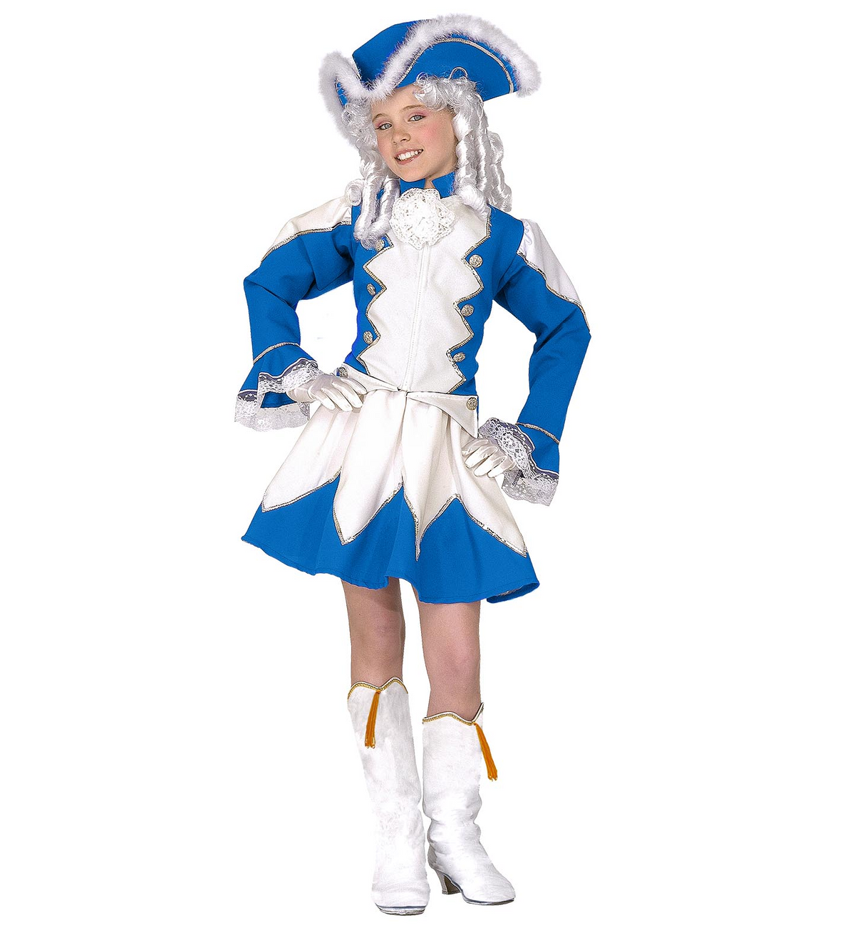 Costume Vestito Abito Travestimento Carnevale Cosplay Bambina Majorette - 9677