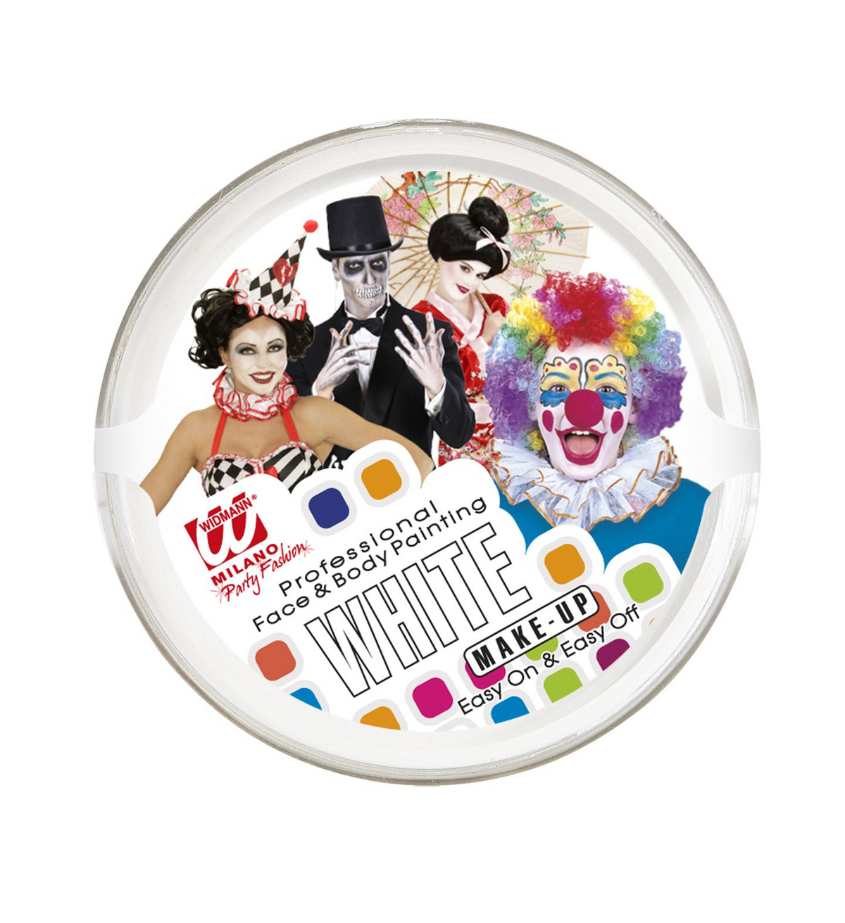 Trucco Make Up Bianco 25g. - Accessori Abito Vestito Carnevale Halloween Bambina - 02387