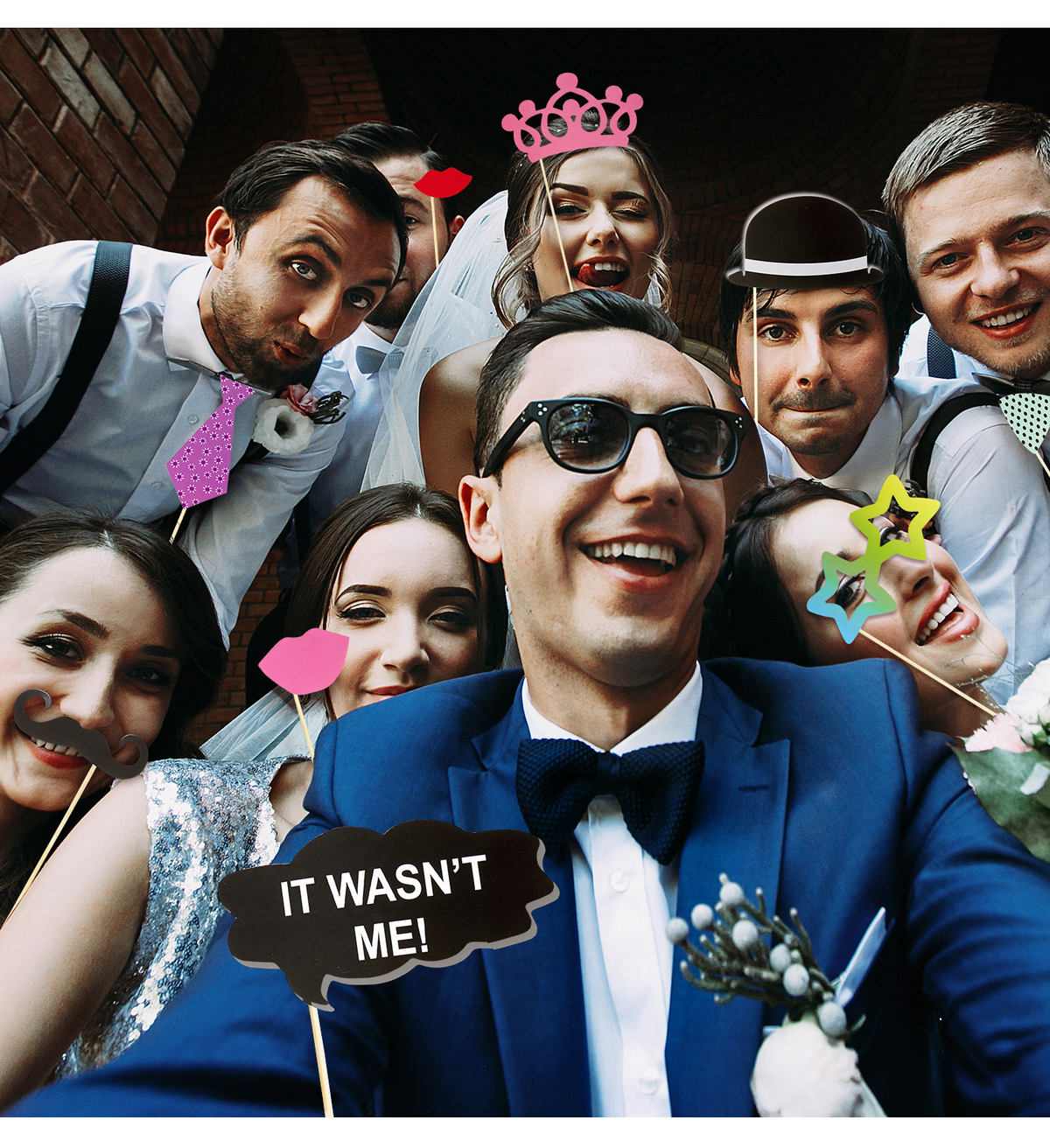 Selfie Stick Immagini Scherzose Matrimonio Addio Al Nubilato Feste Cosplay 20 Pezzi
