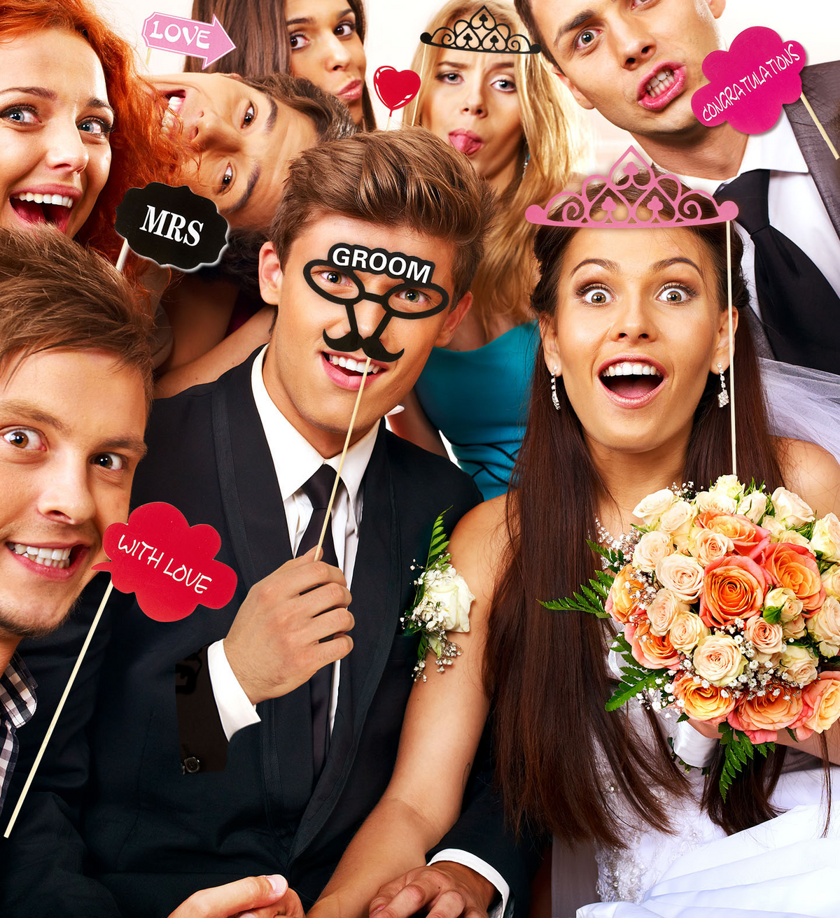 Selfie Stick Immagini Scherzose Matrimonio Addio Al Nubilato Feste Cosplay 20 Pezzi  - 08154