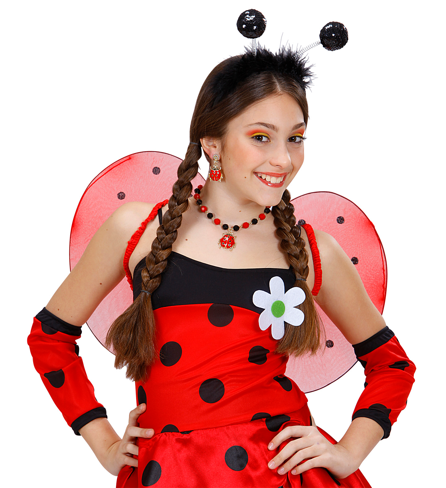 Cerchietto con Paillettes Nere e Marabou - Accessori per Abito Vestito Travestimento Carnevale Cosplay - 1942g