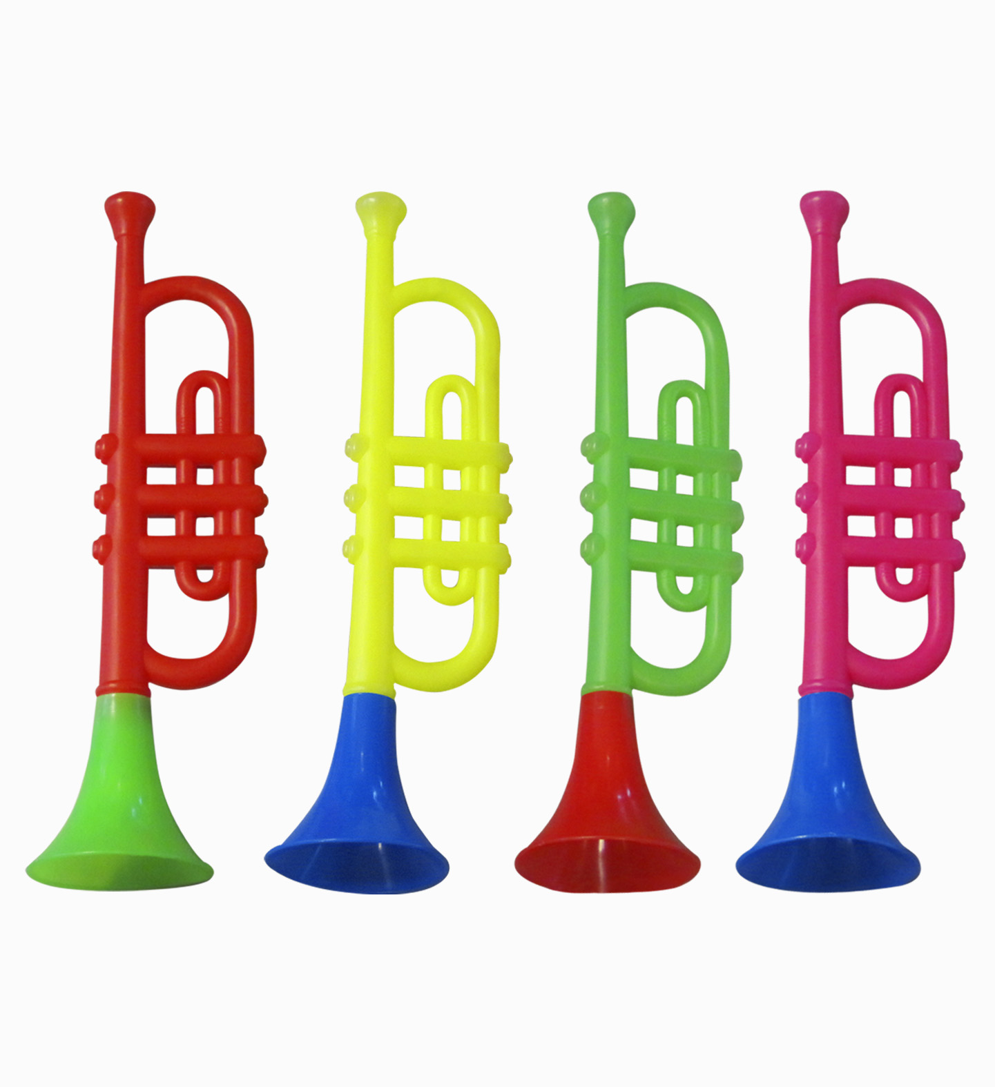 Tromba Sonora in Plastica - Accessori per Eventi, Carnevale, Cosplay Feste - 4 Colori Assortiti - 2720t