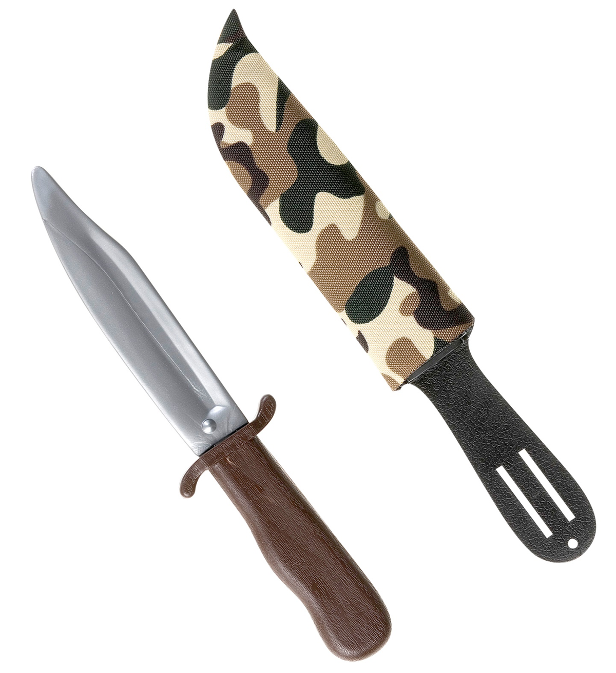Pugnale con Fodero Mimetico - Accessori per Abito Vestito Travestimento Carnevale Cosplay - 6985d