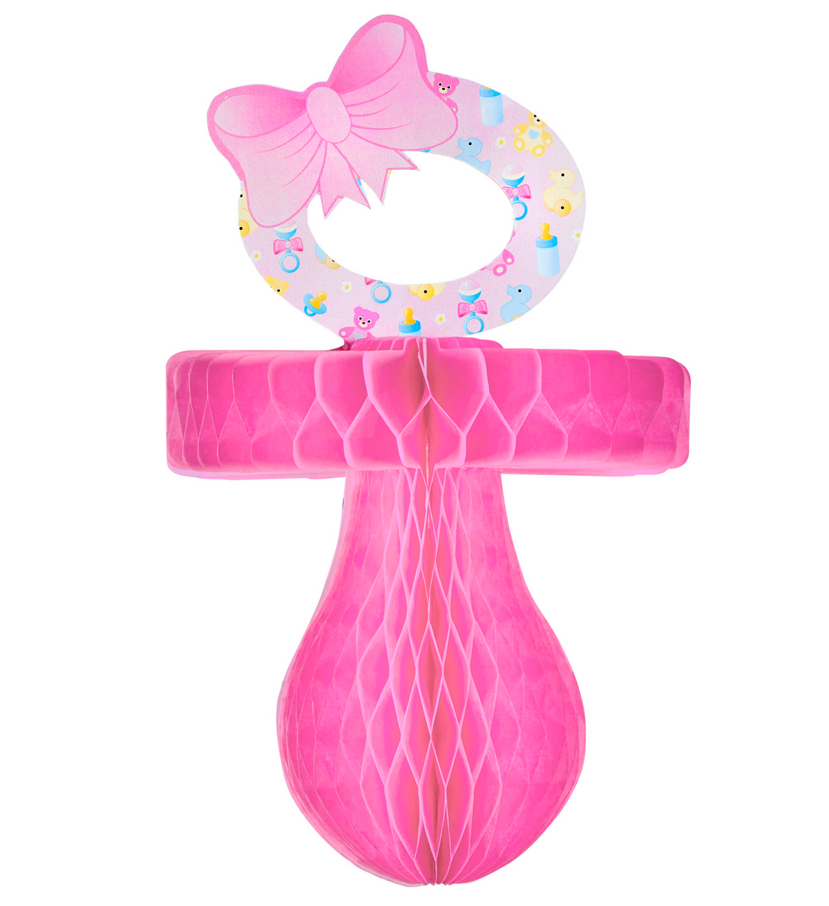 Ciucciotto Stile Nido D'ape - Nascita Bambina - Colore Rosa - Femminuccia