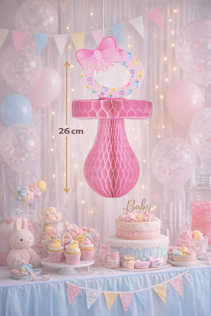 Ciucciotto Stile Nido D'ape - Nascita Bambina - Colore Rosa - Femminuccia