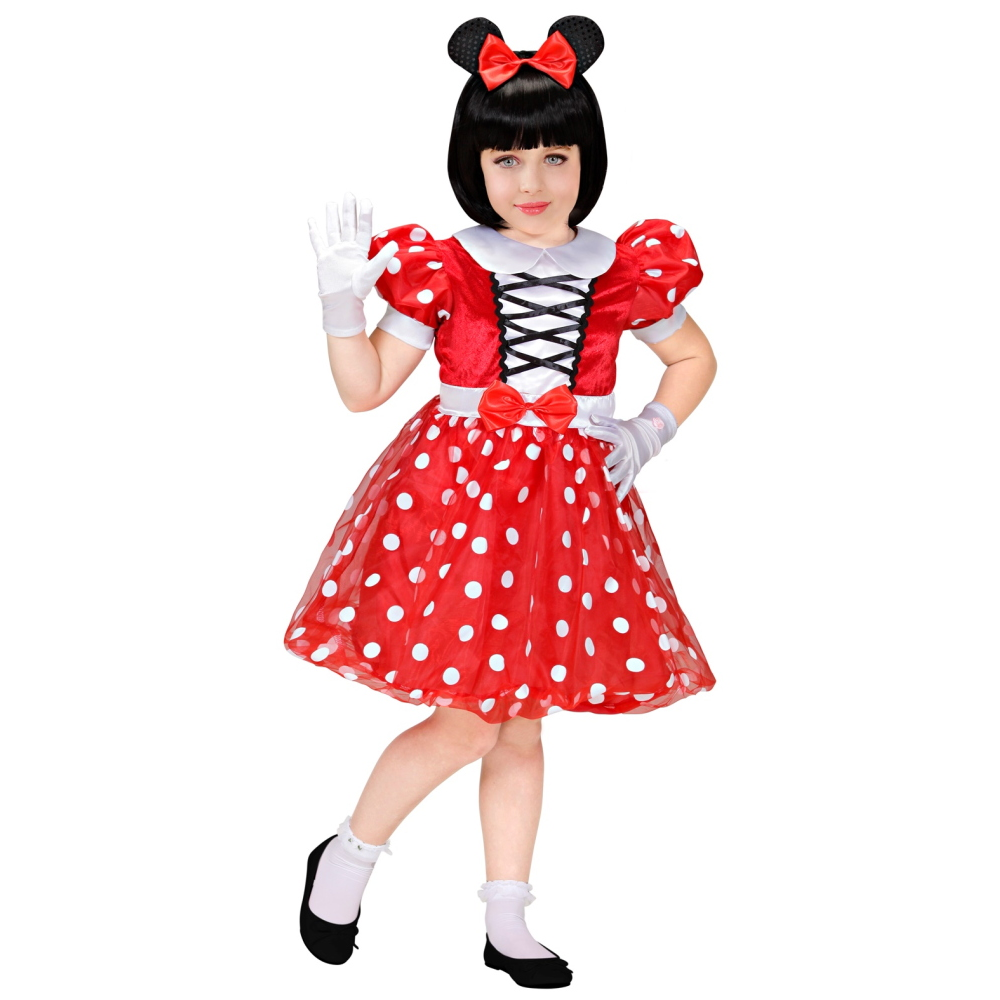 Costume Vestito Abito Travestimento Carnevale Bambina Topina