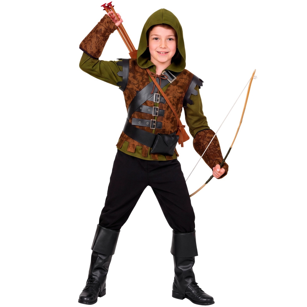 Costume Robin Hood of Sherwood Bambini Travestimento Carnevale Cosplay Feste in Maschera - 2247