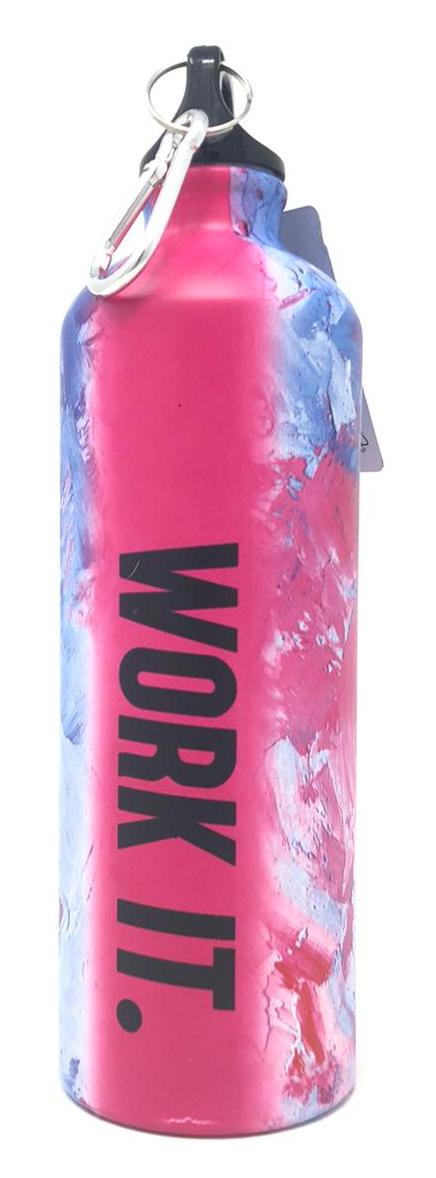 Borraccia in Alluminio Colorata - Tappo Svitabile e Mollettone - Sport, Tempo Libero, Scuola Lavoro - 750 Ml. - 64203/2