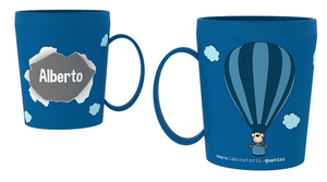 Tazza in Plastica con Nome e Disegni - Alberto - Ryn001