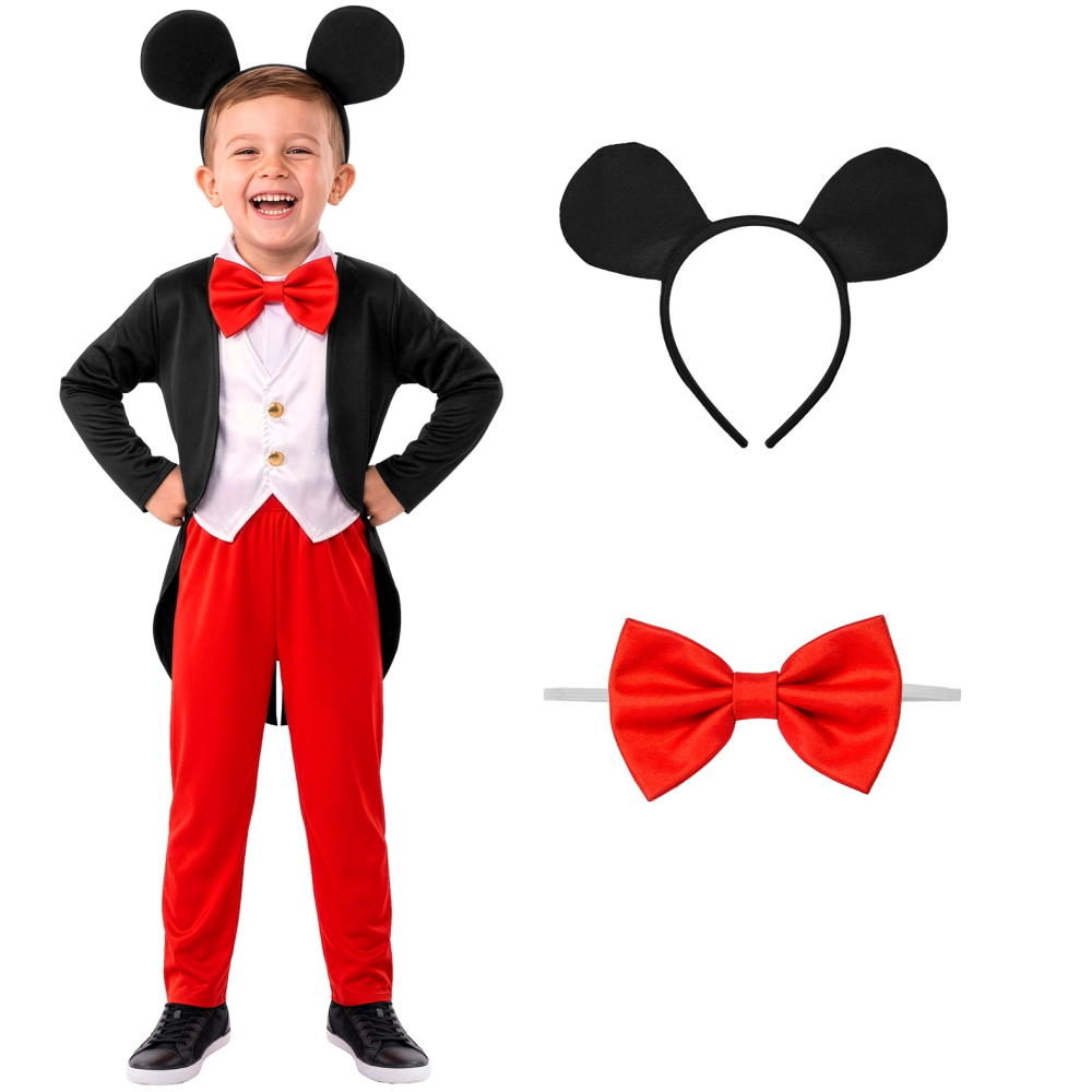 Costume Vestito Abito Travestimento Carnevale Bambino Topino -