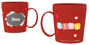 Tazza in Plastica con Nome e Disegni - Anna - Ryn008