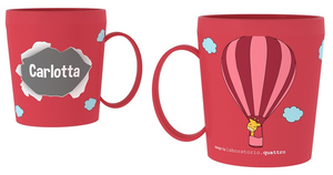 Tazza in Plastica con Nome e Disegni - Carlotta - Ryn016