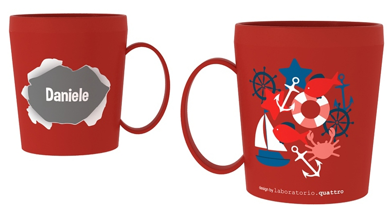 Tazza in Plastica con Nome e Disegni - Daniele - Ryn019