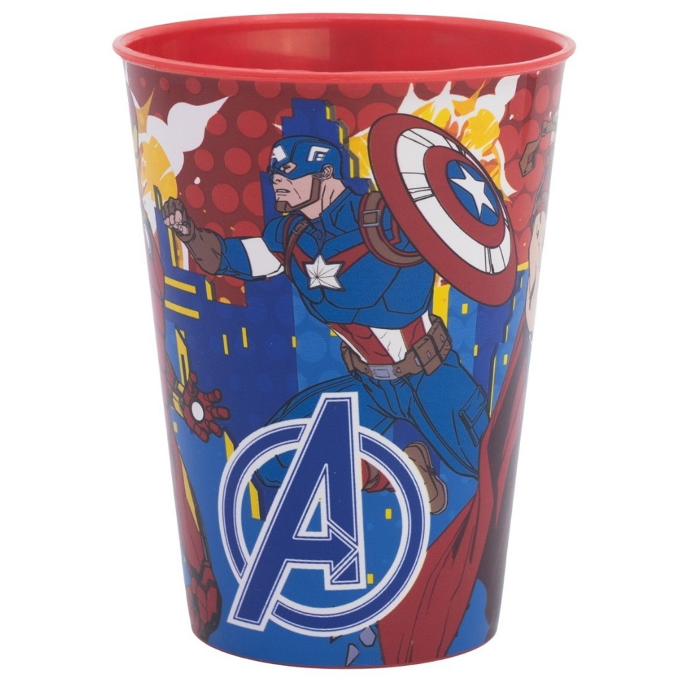 Bicchiere Avengers MARVEL in Plastica Semirigida Riutilizzabile 260 Ml Bpa Free - St80107