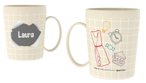 Tazza in Plastica con Nome e Disegni - Laura - Ryn046
