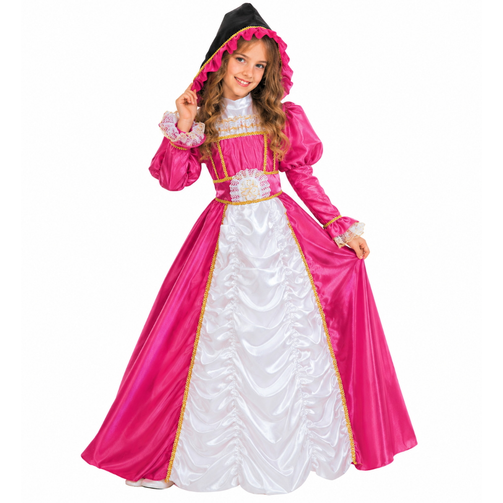 Costume Vestito Abito Travestimento Carnevale Bambina Duchessa di York