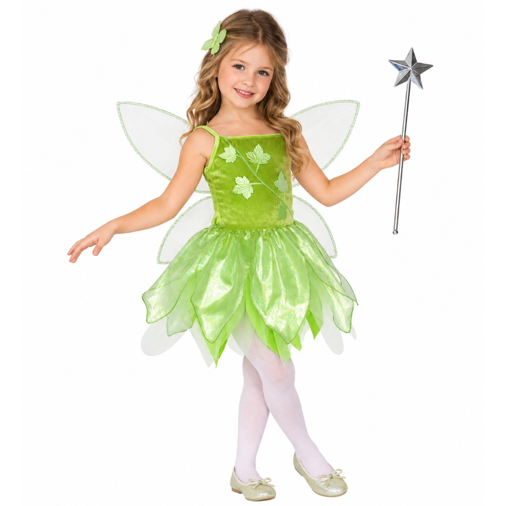 Costume Vestito Abito Travestimento Carnevale Bambina Fatina Dei Boschi