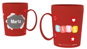 Tazza in Plastica con Nome e Disegni - Marta - Ryn052
