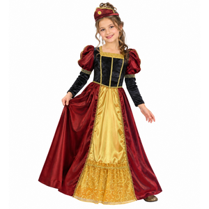 Costume Vestito Abito Travestimento Carnevale Bambina Principessa Reale - 5867