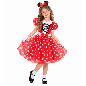 Costume Vestito Abito Travestimento Carnevale Bambina Topina - 0154