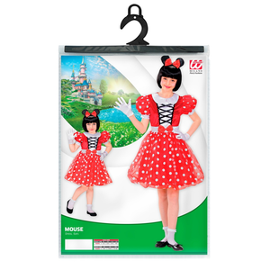 Costume Vestito Abito Travestimento Carnevale Bambina Topina - 0154