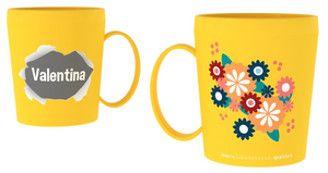 Tazza in Plastica con Nome e Disegni - Valentina - Ryn077