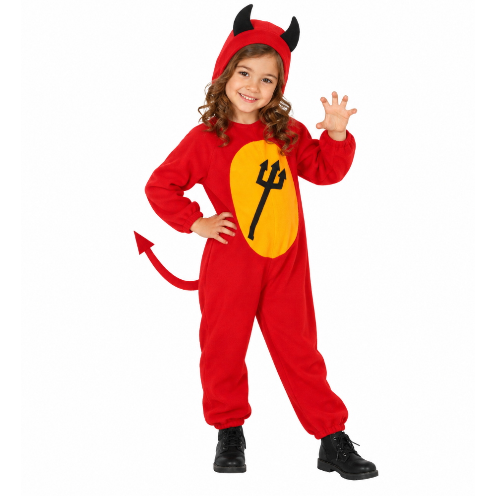 Costume Vestito Abito Travestimento Carnevale Bambino - Diavoletto - 3616