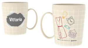 Tazza in Plastica con Nome e Disegni - Vittoria - Ryn080