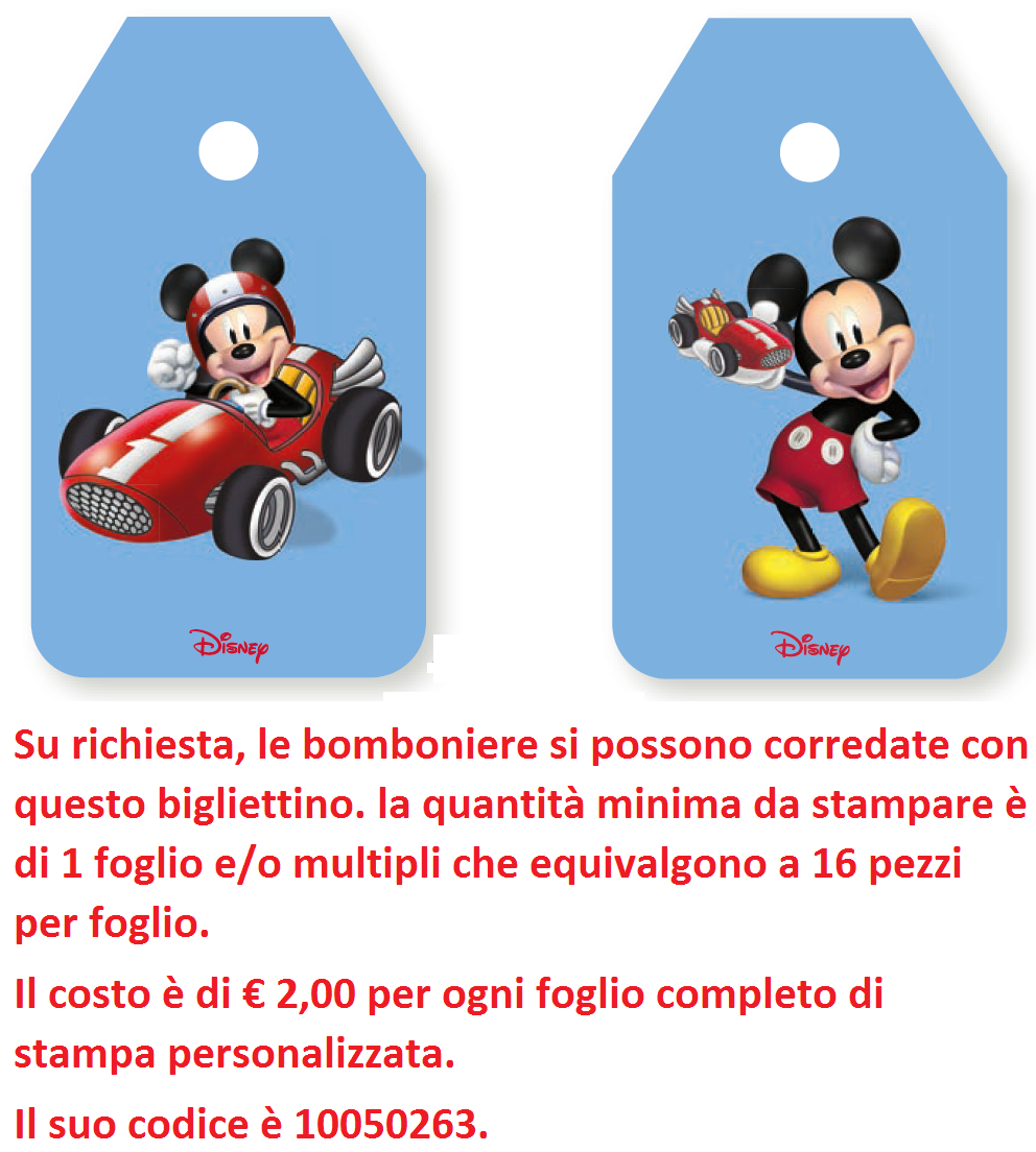 Bomboniera Astuccio Scatolina Portaconfetti E/o Caramelle - Topolino Mickey Mouse DISNEY - 68180