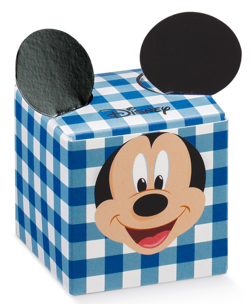 Bomboniera Astuccio Scatolina Portaconfetti Cubo - Topolino Mickey Mouse DISNEY - 68032