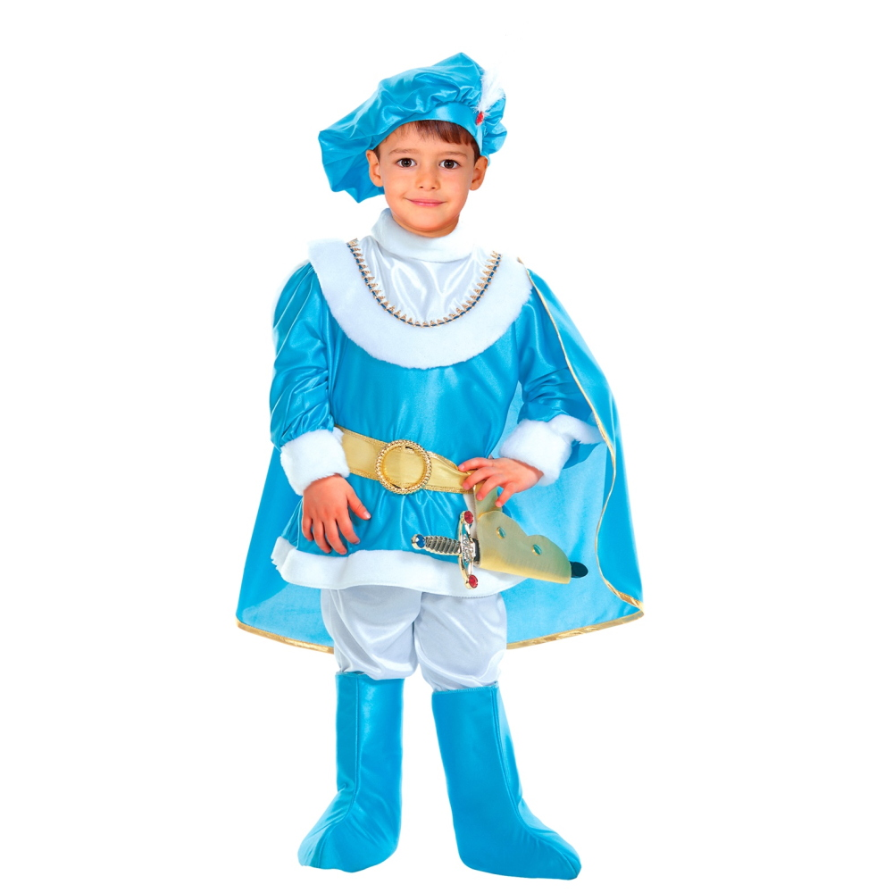 Costume Vestito Abito Travestimento Carnevale Bambino Principe Azzurro
