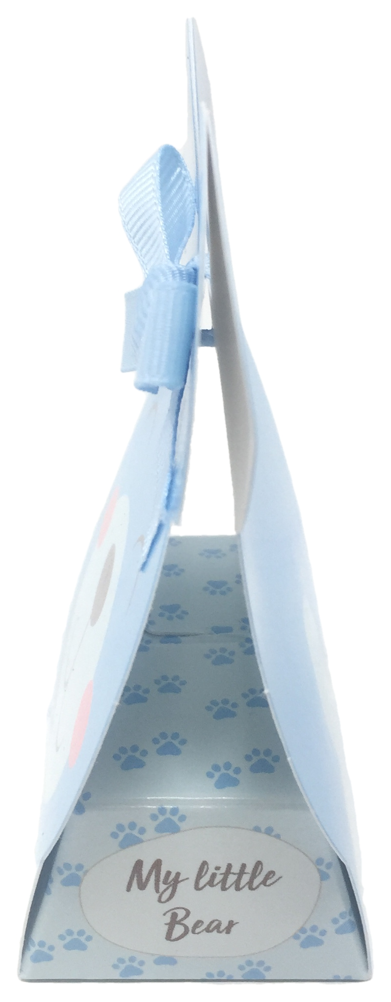 Bomboniera Astuccio Scatolina Portaconfetti Faccia - Orsetto Celeste - 17047