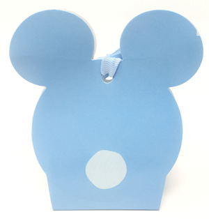 Bomboniera Astuccio Scatolina Portaconfetti Faccia - Orsetto Celeste - 17047