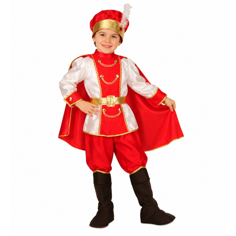 Costume Vestito Abito Travestimento Carnevale Bambino Principe Delle Nevi