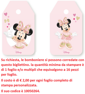 Bomboniera Astuccio Scatolina Portaconfetti Cubo - Minnie Mouse DISNEY - Stelle - 68065