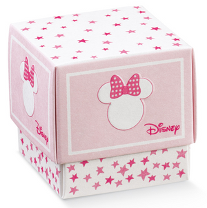 Bomboniera Astuccio Scatolina Portaconfetti Cubo - Minnie Mouse DISNEY - Stelle - 68065