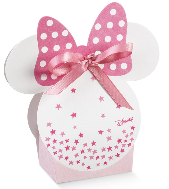 Bomboniera Astuccio Scatolina Portaconfetti Sagoma - Minnie Mouse DISNEY - Stelle - 68068