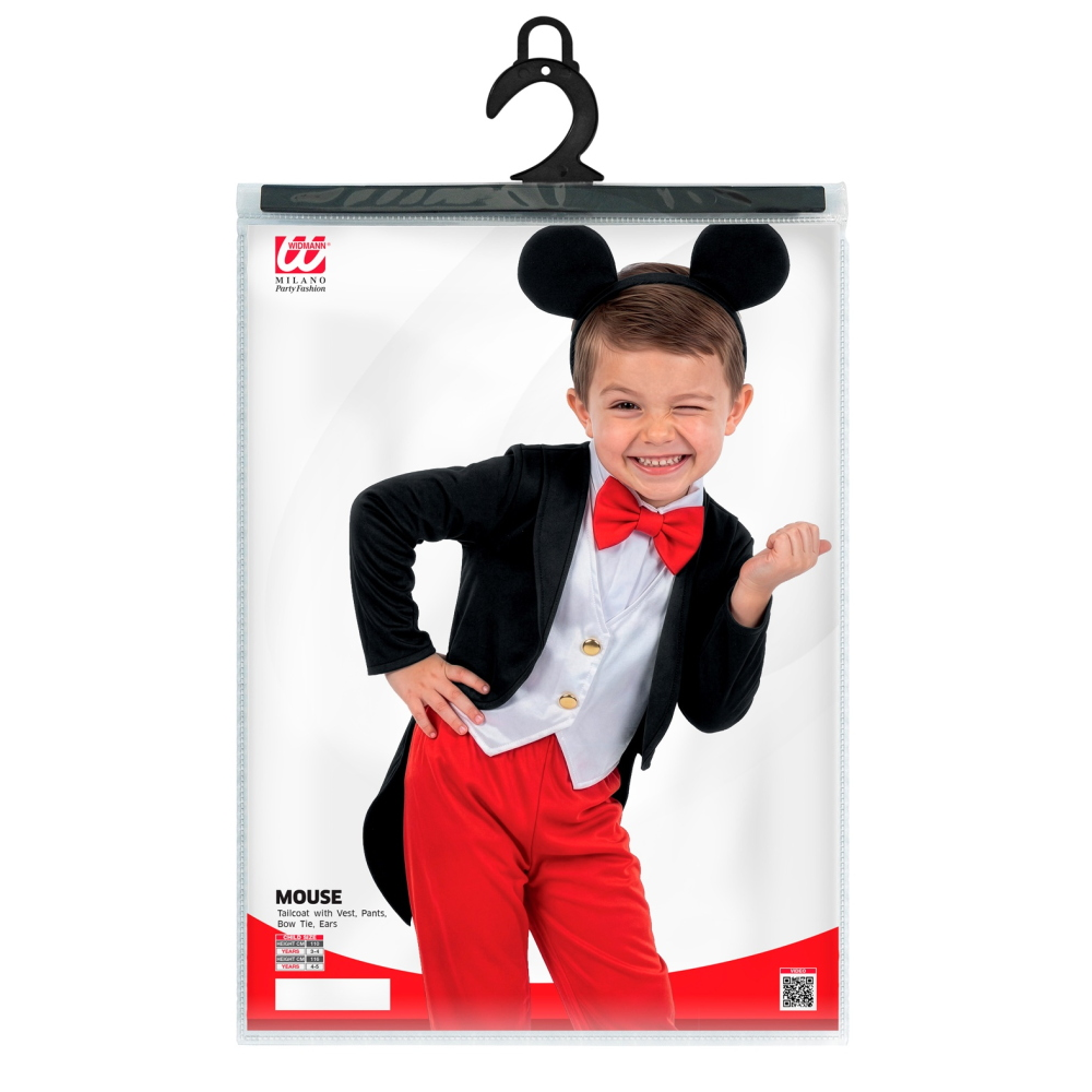 Costume Vestito Abito Travestimento Carnevale Bambino Topino -