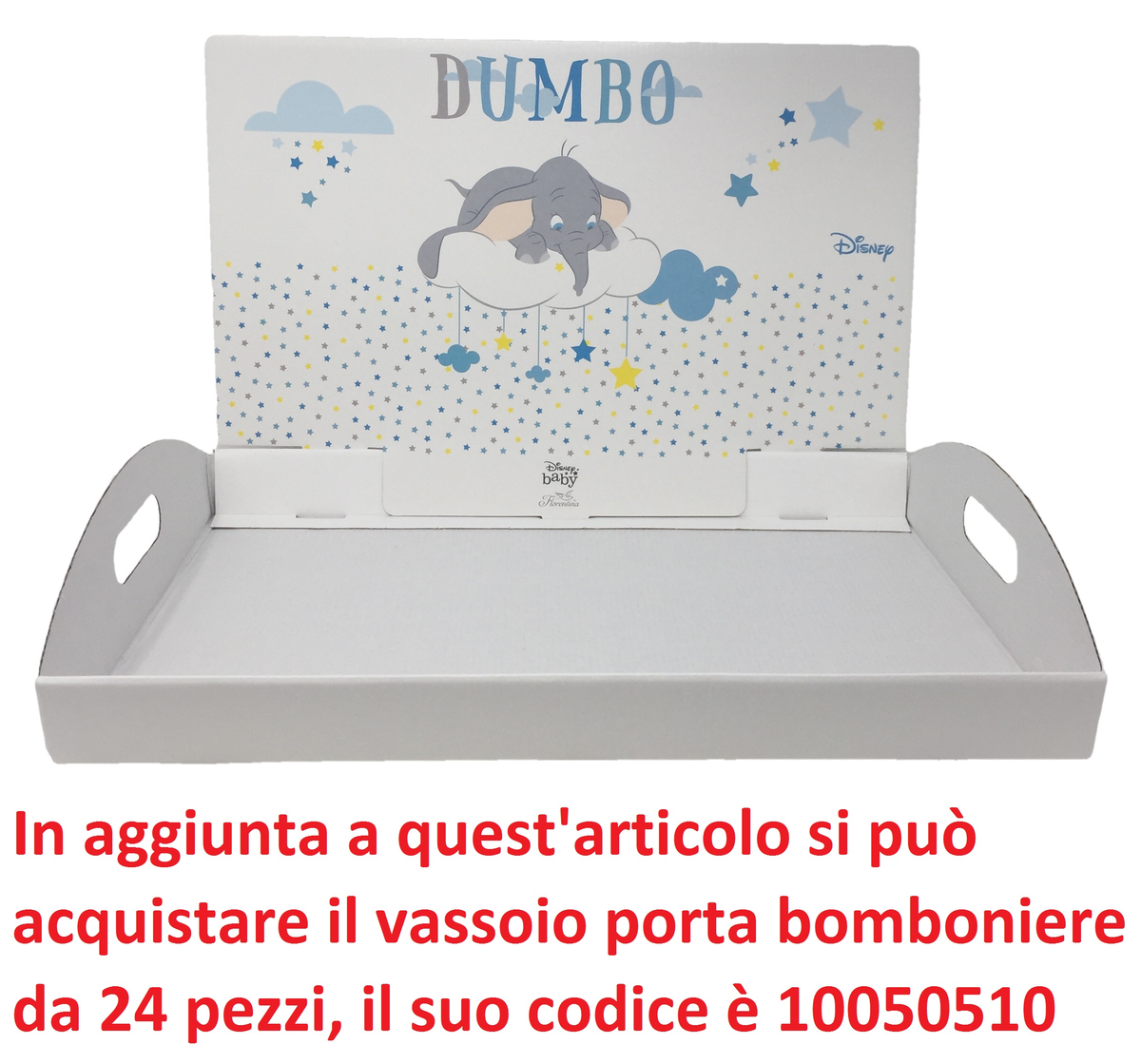 Bomboniera Astuccio Scatolina Portaconfetti Forma Libro Dumbo DISNEY Celeste X 10 Pz. - 68140