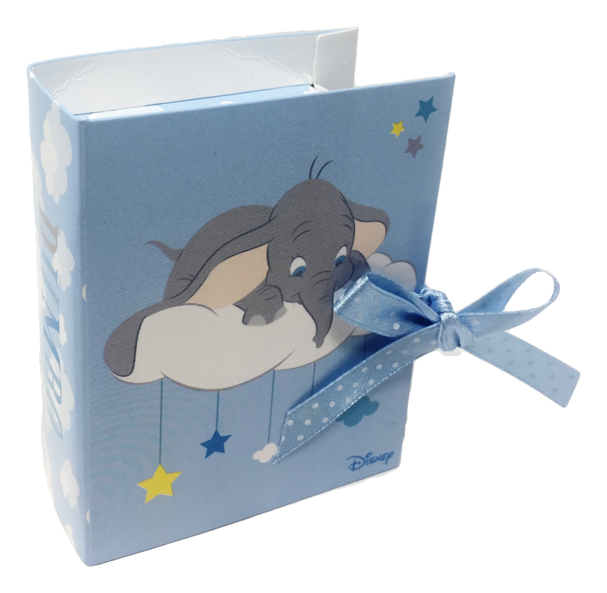 Bomboniera Astuccio Scatolina Portaconfetti Forma Libro - Dumbo DISNEY - Celeste - 68140