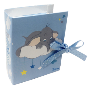 Bomboniera Astuccio Scatolina Portaconfetti Forma Libro - Dumbo DISNEY - Celeste - 68140