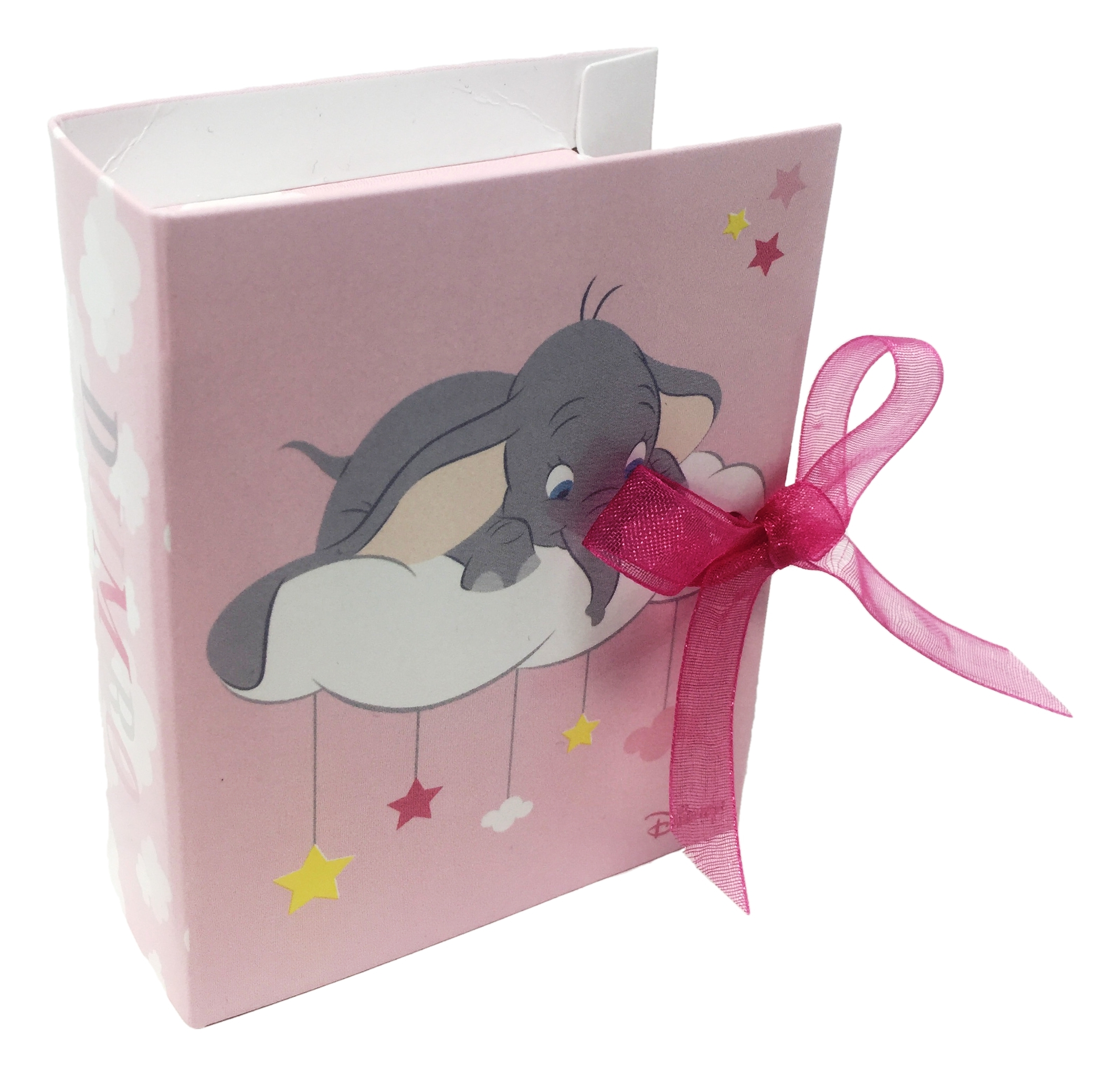 Bomboniera Astuccio Scatolina Portaconfetti Forma Libro - Dumbo DISNEY - Rosa - 68150