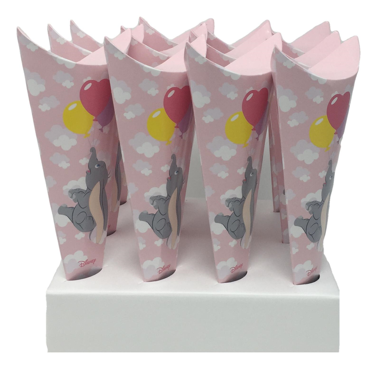 Bomboniera Astuccio Scatolina Portaconfetti Cono - Dumbo DISNEY - Rosa - 68153