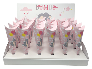 Bomboniera Astuccio Scatolina Portaconfetti Cono - Dumbo DISNEY - Rosa - 68153